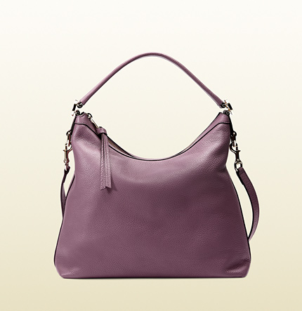 Authentic Gucci Miss GG Leather Hobo Bag 326514 Lilac